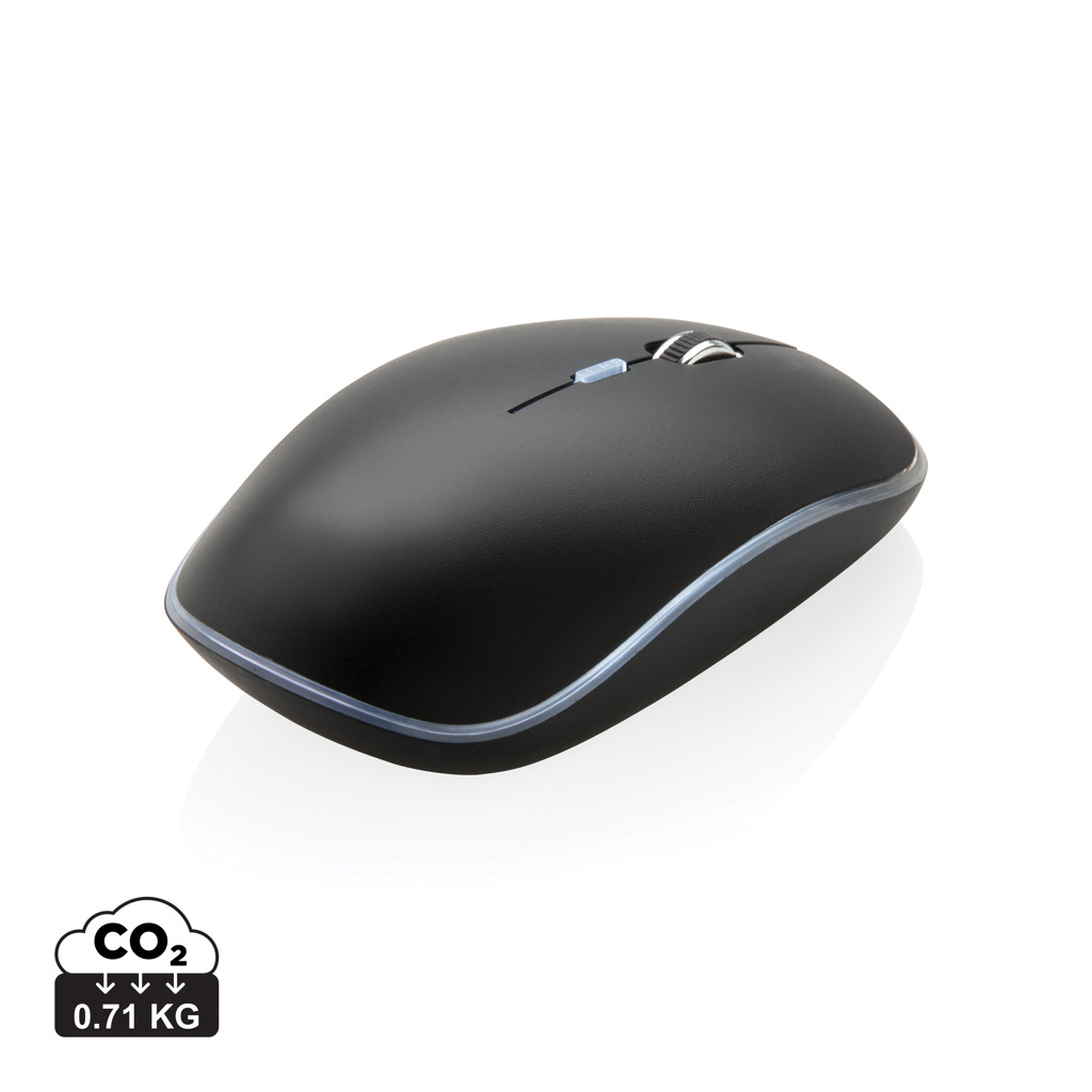 Mouse wireless con logo retroilluminato