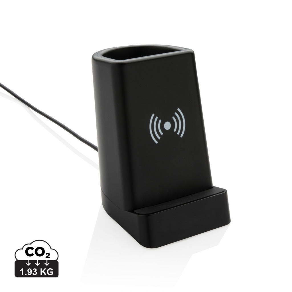 Porta penne wireless 5W logo retroilluminato