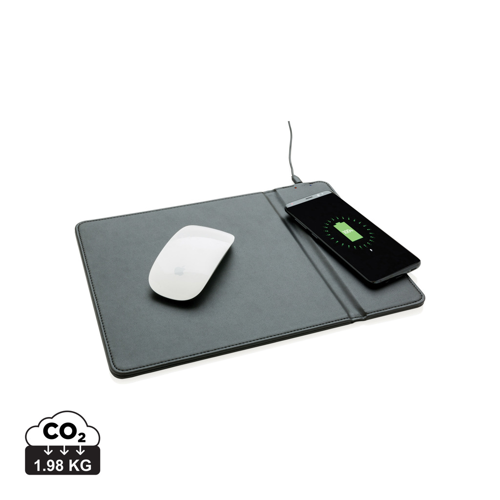 Tappetino mouse con ricarica wireless 5W