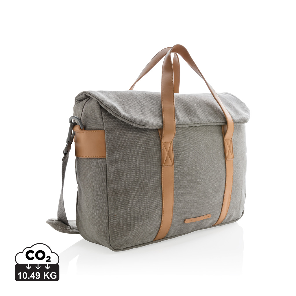 Borsa porta PC in canvas senza PVC