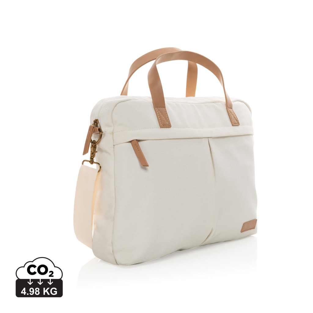 Borsa porta PC in canvas riciclato 16 once Impact AWARE™