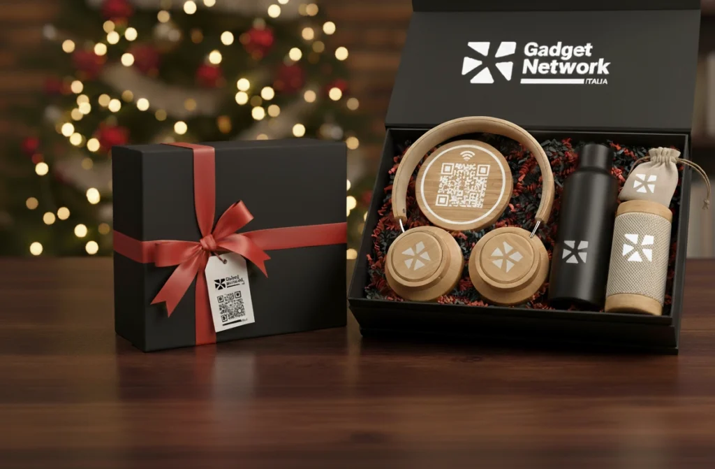 Oggetti promozionali innovativi per Natale 2025: sorprendenti, utili e memorabili