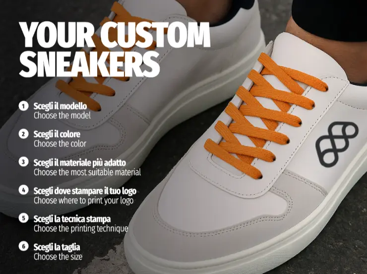 Guida alla personalizzazione sneakers aziendali: modello, colore, materiale, logo e stampa All Gadget Network