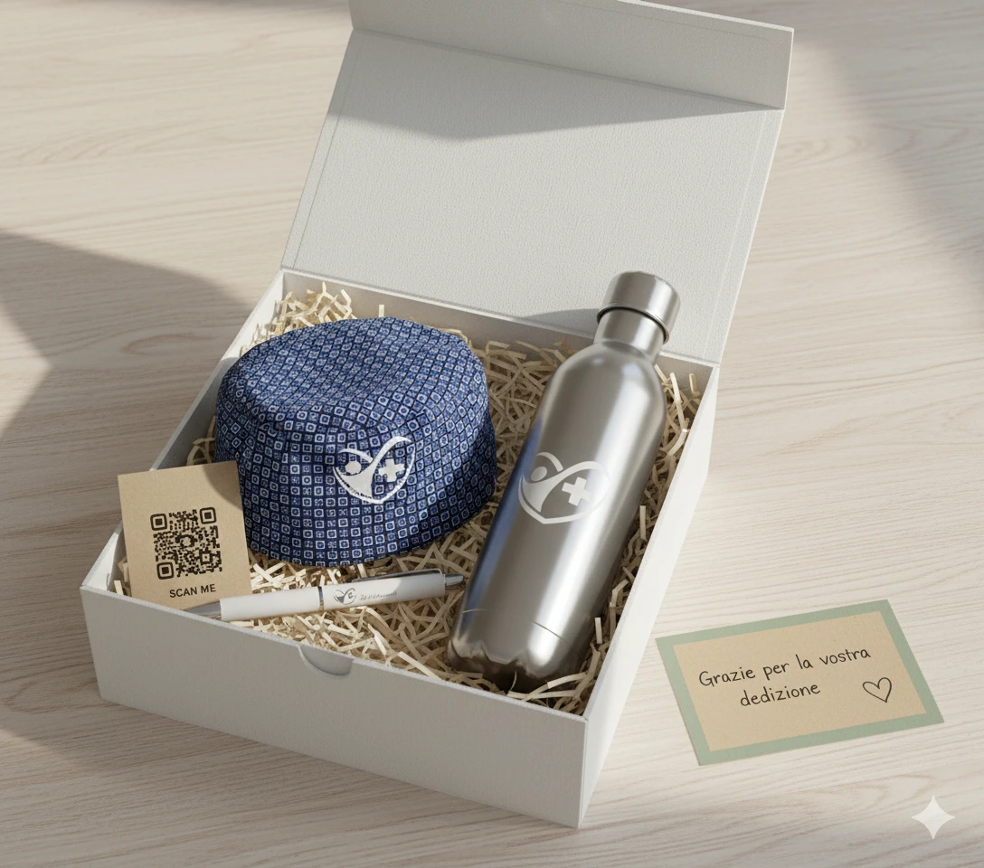 Gift Box Aziendale per Settore Medicale con Accessori Personalizzati