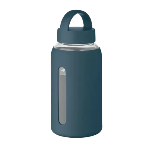 Borraccia in vetro borosilicato personalizzata da 600 ml con custodia in silicone e coperchio in PP con maniglia - All Gadget Network