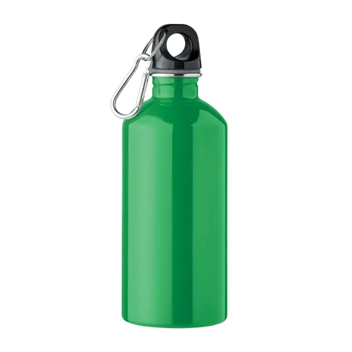 Borraccia outdoor in alluminio con moschettone personalizzabile con logo aziendale - All Gadget Network