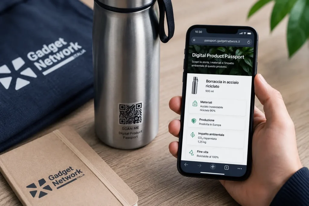 Digital Product Passport e merchandising aziendale: la guida per marketing, branding e sostenibilità