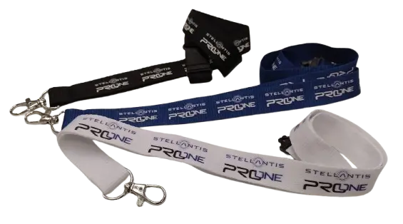 Lanyard in poliestere riciclato per evento automotive