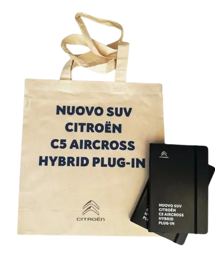 Shopper e notebook per lancio Citroën