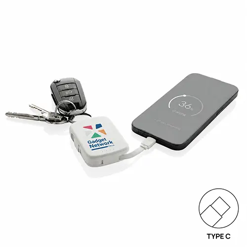Portachiavi powerbank compatto da 2.000 mAh