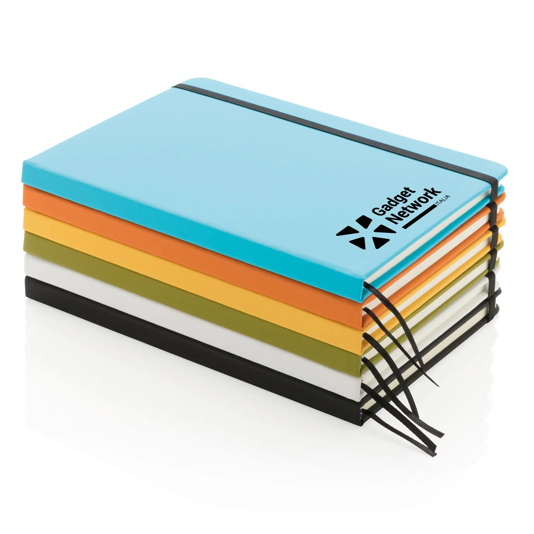 Taccuini A5 con copertina rigida disponibili in pi&ugrave; colori e personalizzabili